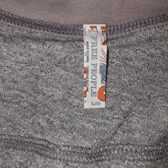 Free People Top Size L Gray/Multicolor Floral Embroidery - Picture 5 of 12